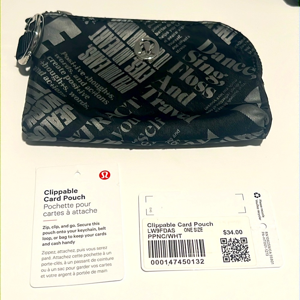 Lululemon Clippable Card Pouch
